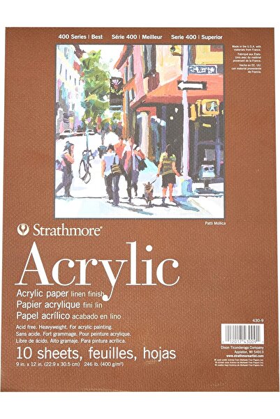 Strathmore Acrylic Paper 22.9 cm x 30.5 cm - 5 Sheets