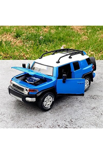 MSZ Toyota FJ Cruiser Die-Cast 1:32 Pull Back with Lights & Sounds (Blue)