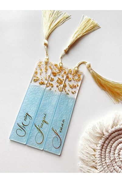 Sultan Tasarım Kişiye Özel Epoksi Hediyelik Kitap Ayracı 1 Adet