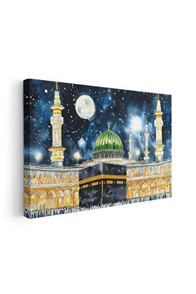 Artarilion Yatay Kanvas Tablo Gece Kabe Modern Duvar Tablosu Kanvas Salon Ofi...