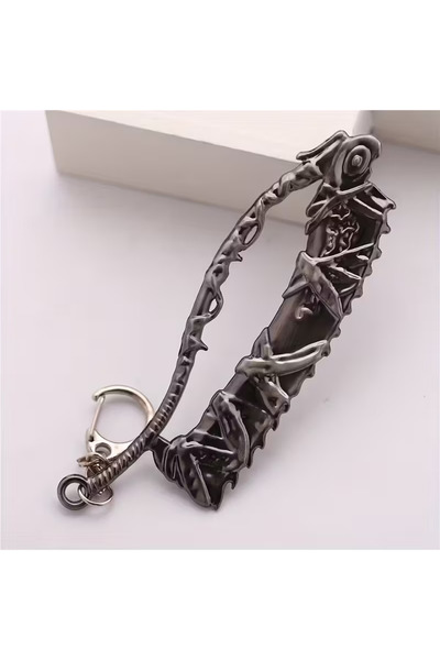 anahtarlık evreni سلسلة مفاتيح معدنية على شكل منشار من لعبة Bloodborne - إكسس...