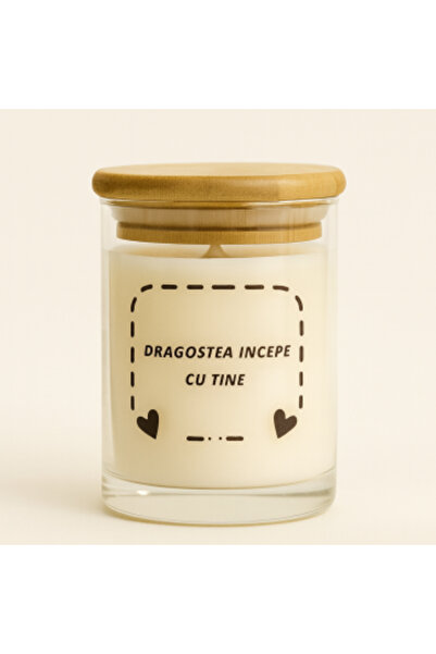 STYLUX Lumanare parfumată “Dragostea începe cu tine” – ceară de soia naturală...