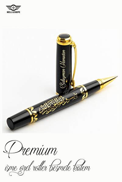 MELL & SWIPE Kişiye Özel Kalem Isim Baskılı Besmele Işlemeli Hediyelik Roller...