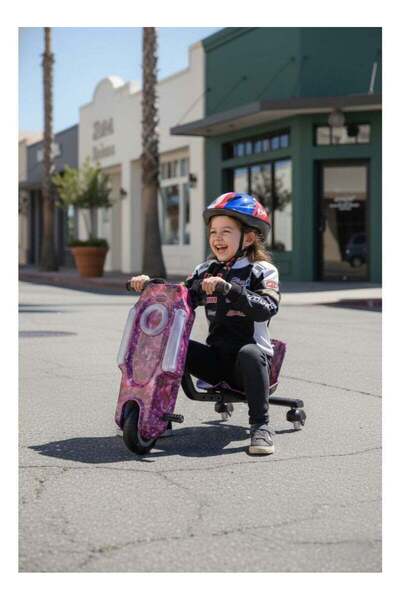 Fun Moment 36V Mini Electric Drift Scooter with Helmet and Protection