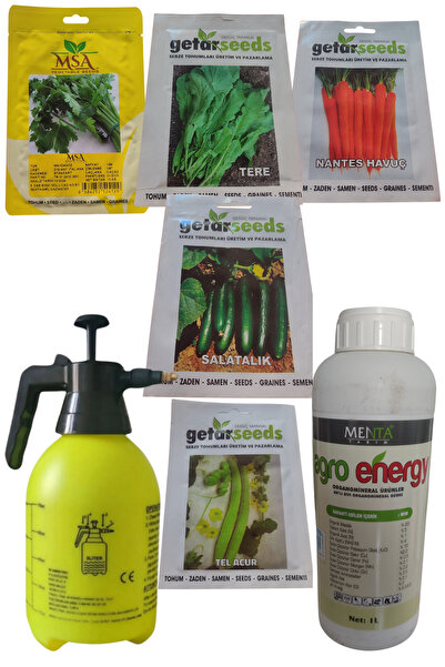 Getar Seeds Maydanoz Tere Havuç Salatalık Acur Tohumları-Yaprak gübresi Ve il...