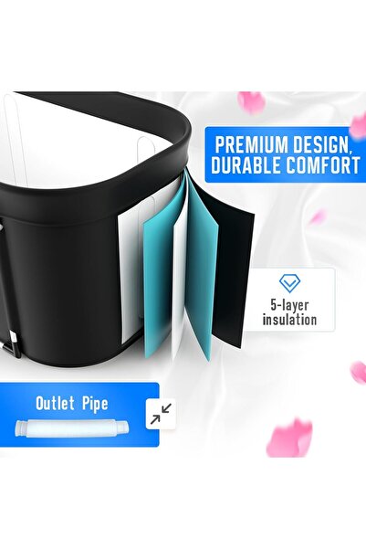 Relax Smart Portable Ice Bath Tub for Athletes, 106 Gal Cold Plunge Tub