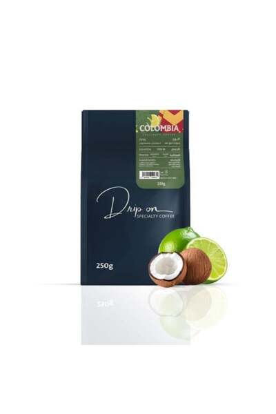Drip on coffee حبوب قهوة مختصة كولومبيا | كوكونت ليمونيد 250 جرام