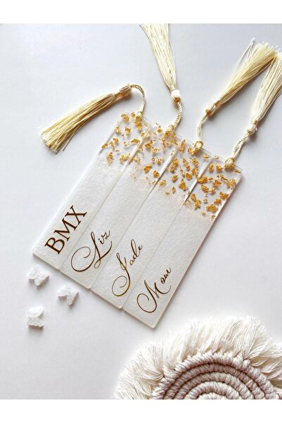 Sultan Tasarım Kişiye Özel Epoksi Hediyelik Kitap Ayracı 1 Adet