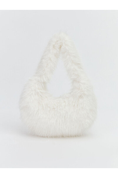 LC Waikiki New Season Fur Women's Baguette Bag