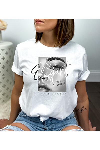 DD Secret Women's oversized 100% cotton T-shirt with Printed