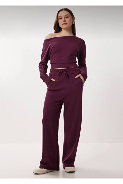 LACASE Women's Black Modal Tracksuit Set