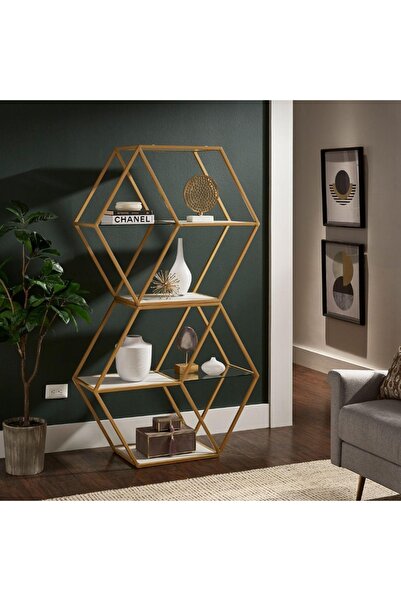 Generic Modern gold art display shelf