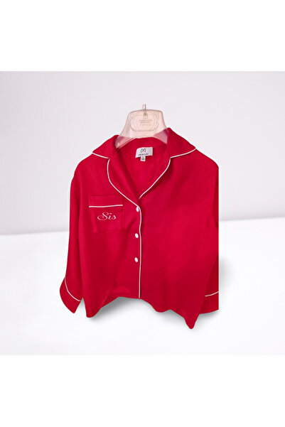 Minimalis Girls' pajamas with Sis embroidery on the pocket