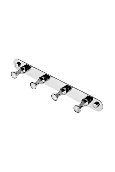 MegaVitrin Tema Ruby 4'lü Banyo Askılığı Krom | Paslanmaz Bornozluk Havluluk ...