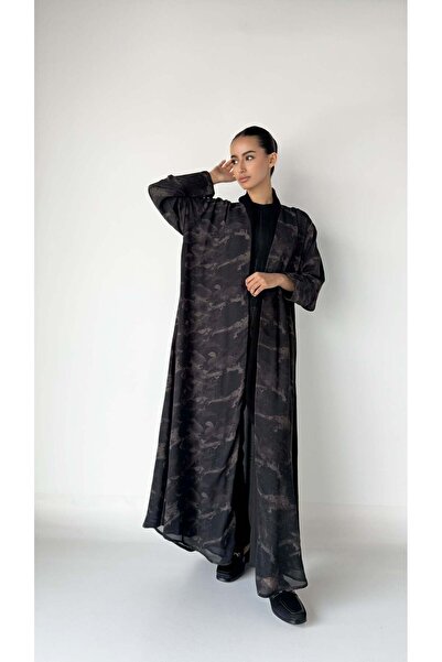 AYA mw1512-Summer-Abaya-Brown-Cloche