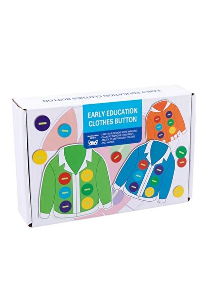 Picodino Wooden lacing button game