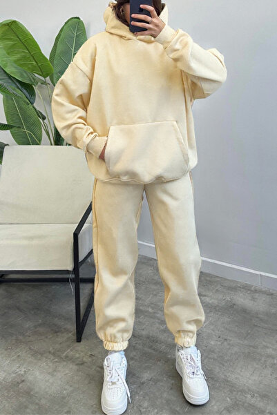 ruNadeS Unisex Special για ζευγάρια 3 νήματα O oversized Χοντρό χειμερινό σετ φόρμας μονό