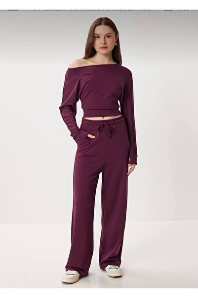 LACASE Women's Black Modal Tracksuit Set