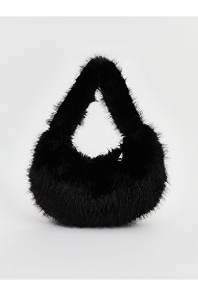 LC Waikiki New Season Fur Women's Baguette Bag