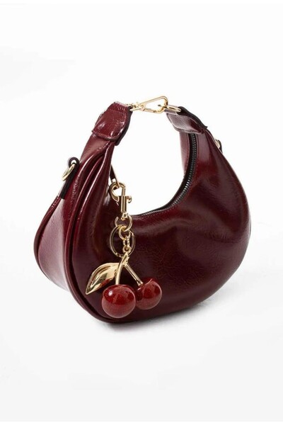 Larolina حقيبة يد وكتف نسائية من الجلد الصناعي باللون العنابي من موديل بيتي م...