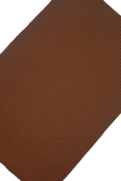 Sofist İstanbul Bitter Brown Oversized Plain Knit Long and Wide Unisex Thick Scarf Shawl