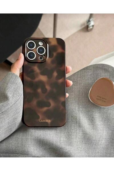 Burroe Atalier iPhone 13 Retro Amber Patterned Coffee Bean Holder Phone Case with Bracket