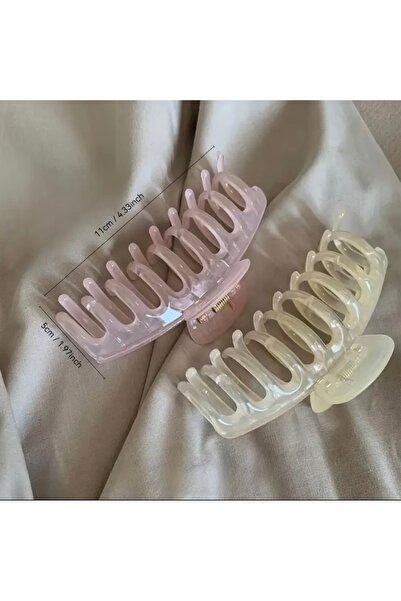 YOYYO Ženska kopča za kosu, 11 cm, šareni, 2 komada, ovalni model