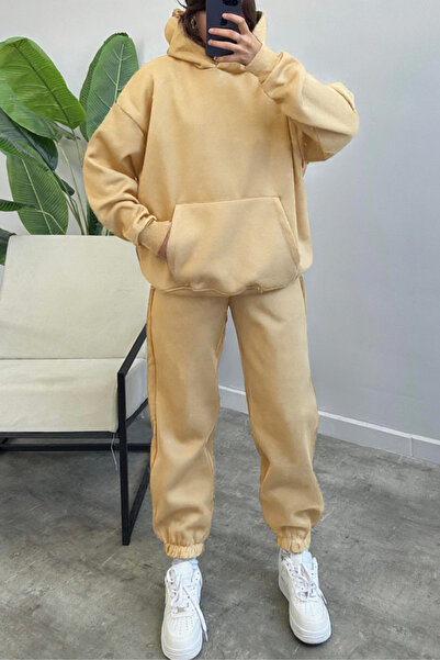 ruNadeS Unisex Couples' Special 3 Thread O Oversized Thick Winter Tracksuit Set Single