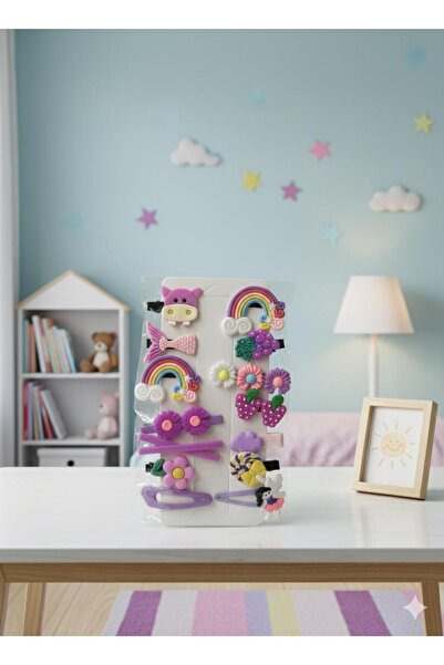 NehirBijuterii Kız Bebek ve Çocuk Toka Seti 14'lü