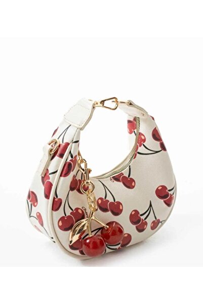 Larolina حقيبة يد وكتف نسائية من الجلد الصناعي بتصميم الكرز من ماركة بيتي مع هدية