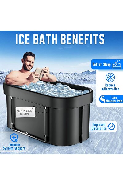 Relax Smart Portable Ice Bath Tub for Athletes, 106 Gal Cold Plunge Tub