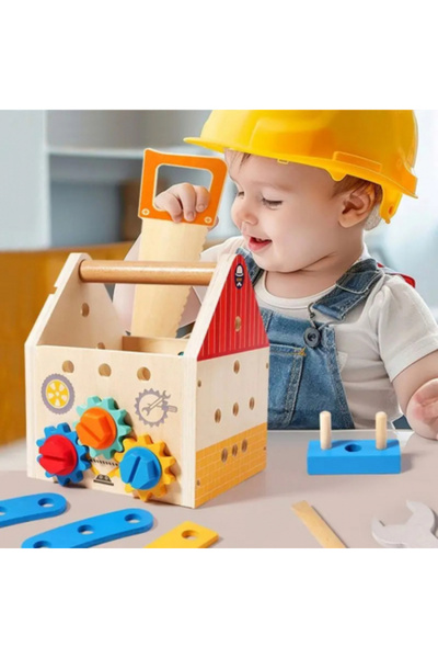 Picodino Montessori Educational Assembly Kit - Wooden Toy for Motor Skills and Creativity