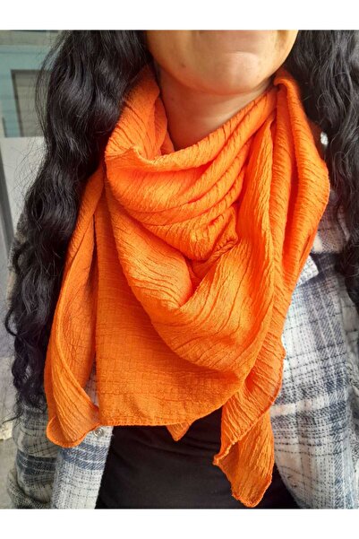 BurcHair Kombin Complementary Crinkle Monochrome Shawl 110X90