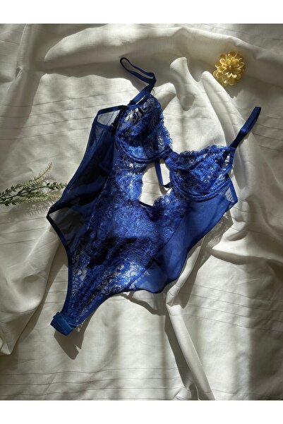 Sweet Love Dantel Detaylı Balenli Çıtçıtlı Bodysuit