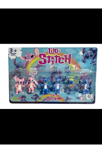 OEM Set of 6 Stitch figurines from the famous cartoon Lilo & Stitch, 12cm