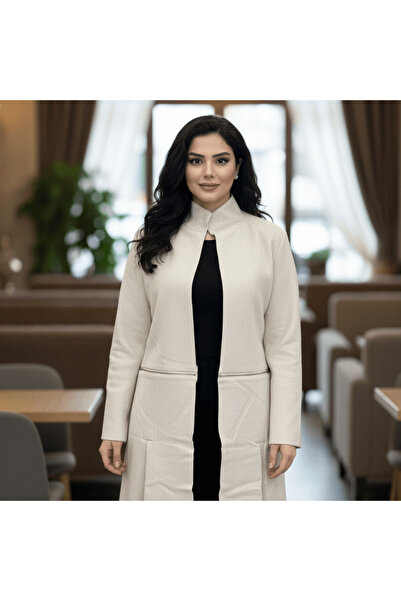 alqarat The Chic High-Neck Zip Coat