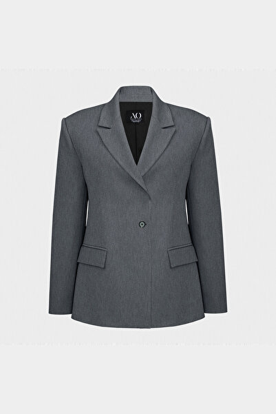 Açelya Okcu Premium Vento Side Button Detailed Woven Jacket