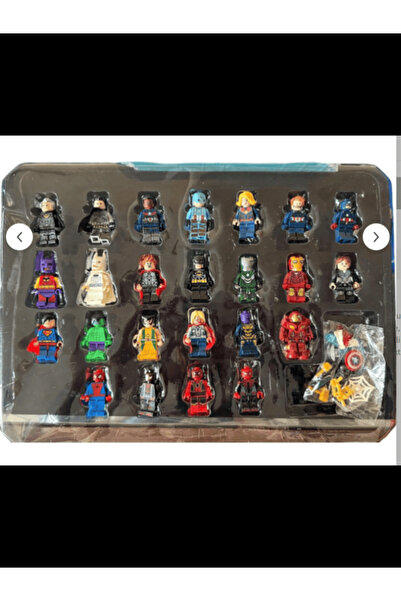 OEM Set of 24 mini figurines type Avengers Marvel Superheroes, 5 cm