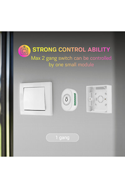 Nous Μονάδα διακόπτη έξυπνου WiFi L10 (1/2 κανάλι, 16A)