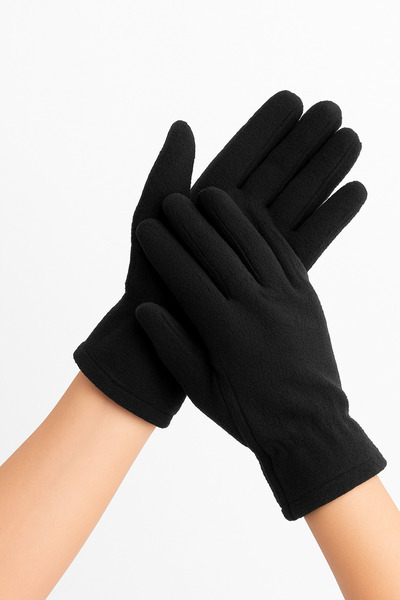 PAKER GİYİM Women's Winter Black Fleece Gloves