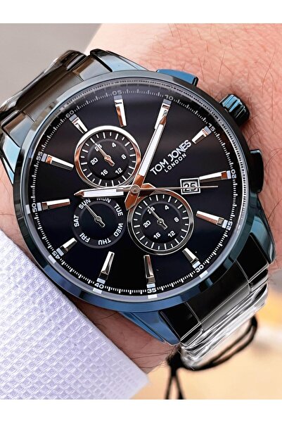 Tom Jones Men's Wristwatch with Bracelet Gift Steel Cord 3 Atm Water Resistant 2 Years Warranty 2462.5