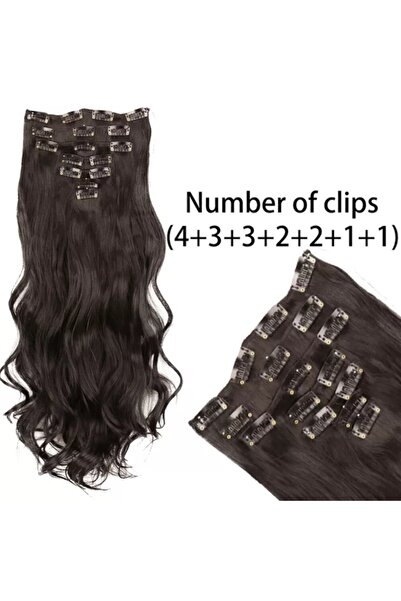 animis beauty Extensii par Saten Maroniu, ondulate, 16 clipsuri, 57 cm, fibra...