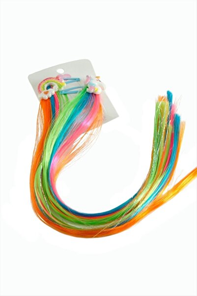 makay Accesoriu de păr colorat cu unicorn și curcubeu, 2 bucăți