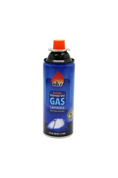 Go İthalat GOLF GAS PREMİUM BUTANE PROPANE MIX UZUN GAZ KARTUŞU 227GR/400ML