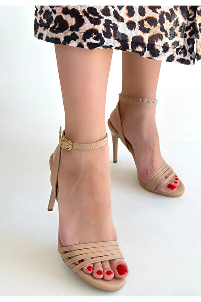 ALFA AKSESUAR 03 Coze nude high heeled shoes