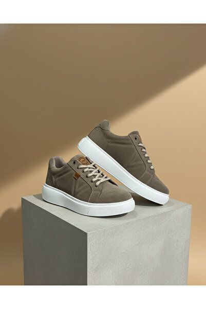 rocassi Γυναικεία Γνήσιο Δέρμα Σουέτ Αθλητικά Παπούτσια Μπεζ