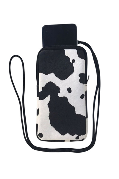 Wallery Bags Desenli Askılı Telefon Çantası – Cüzdan & Boyun Çantası