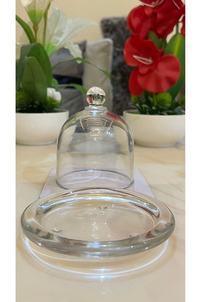 Palaces Large glass serving dish with lid - 2 pieces