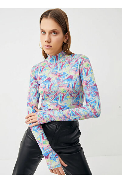 Vox Collection Parmak Detaylı Uzun Kol Body