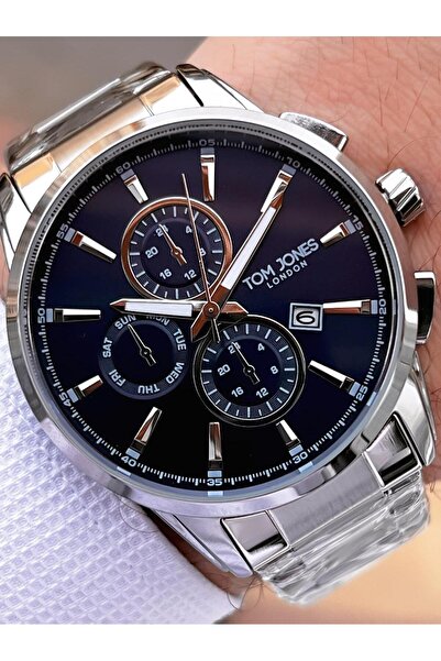 Tom Jones Men's Wristwatch with Bracelet Gift Steel Cord 3 Atm Water Resistant 2 Years Warranty 2462.3